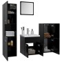 Juego de muebles de baño madera de ingeniería negro de , Muebles de baño - Ref: Foro24-3071352, Precio: 275,47 €, Descuento: %