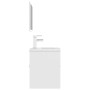 Conjunto de muebles de baño madera contrachapada blanco de , Muebles de baño - Ref: Foro24-3071306, Precio: 167,56 €, Descuen...