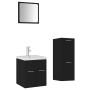 Juego de muebles de baño madera de ingeniería negro de , Muebles de baño - Ref: Foro24-3071442, Precio: 214,52 €, Descuento: %