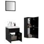 Juego de muebles de baño madera de ingeniería negro de , Muebles de baño - Ref: Foro24-3071442, Precio: 214,52 €, Descuento: %