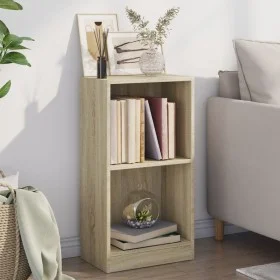 Estantería de madera contrachapada color roble 40x24x75 cm de , Librerías y estanterías - Ref: Foro24-800822, Precio: 35,54 €...