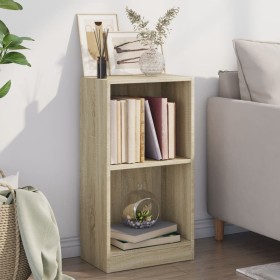 Estantería de madera contrachapada color roble 40x24x75 cm de , Librerías y estanterías - Ref: Foro24-800822, Precio: 36,08 €...