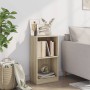 Estantería de madera contrachapada color roble 40x24x75 cm de , Librerías y estanterías - Ref: Foro24-800822, Precio: 36,08 €...