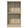 Estantería de madera contrachapada color roble 40x24x75 cm de , Librerías y estanterías - Ref: Foro24-800822, Precio: 36,08 €...