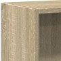 Estantería de madera contrachapada color roble 40x24x75 cm de , Librerías y estanterías - Ref: Foro24-800822, Precio: 36,08 €...