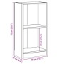 Estantería de madera contrachapada color roble 40x24x75 cm de , Librerías y estanterías - Ref: Foro24-800822, Precio: 36,08 €...
