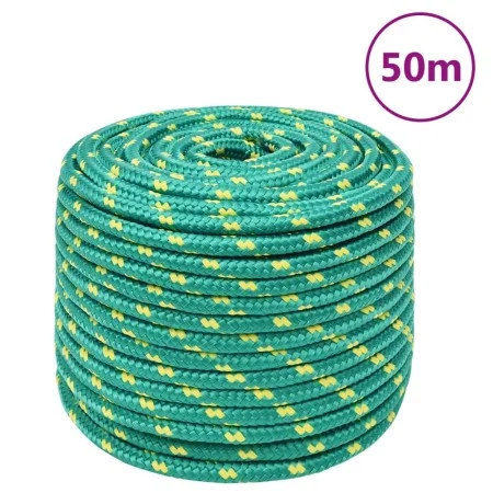 Cuerda de barco polipropileno verde 14 mm 50 m de , Sogas y cuerdas metálicas - Ref: Foro24-152728, Precio: 38,31 €, Descuent...