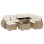 Set de sofás de jardín y cojines 8 piezas ratán sintético beige de , Conjuntos de jardín - Ref: Foro24-3275158, Precio: 599,1...