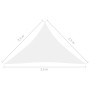 Toldo de vela triangular tela Oxford blanco 2,5x2,5x3,5 m de vidaXL, Sombrillas - Ref: Foro24-135279, Precio: 21,21 €, Descue...