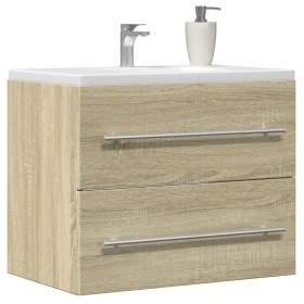 Armario para lavabo aglomerado roble Sonoma 60x38,5x48 cm de , Muebles de baño - Ref: Foro24-856223, Precio: 46,84 €, Descuen...