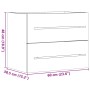 Armario para lavabo aglomerado roble Sonoma 60x38,5x48 cm de , Muebles de baño - Ref: Foro24-856223, Precio: 46,84 €, Descuen...
