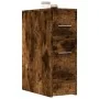 Armario de baño estrecho con ruedas madera roble ahumado de , Taquillas y armarios de almacenamiento - Ref: Foro24-855281, Pr...