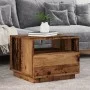 Mesa de centro con luces LED madera envejecida 50x49x40 cm de , Mesas de centro - Ref: Foro24-857708, Precio: 75,60 €, Descue...