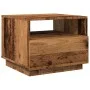 Mesa de centro con luces LED madera envejecida 50x49x40 cm de , Mesas de centro - Ref: Foro24-857708, Precio: 75,60 €, Descue...