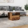 Mesa de centro con luces LED madera envejecida 50x49x40 cm de , Mesas de centro - Ref: Foro24-857708, Precio: 75,60 €, Descue...