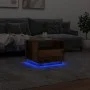 Mesa de centro con luces LED madera envejecida 50x49x40 cm de , Mesas de centro - Ref: Foro24-857708, Precio: 75,60 €, Descue...