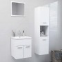 Juego de muebles de baño madera de ingeniería blanco de , Muebles de baño - Ref: Foro24-3071396, Precio: 222,28 €, Descuento: %