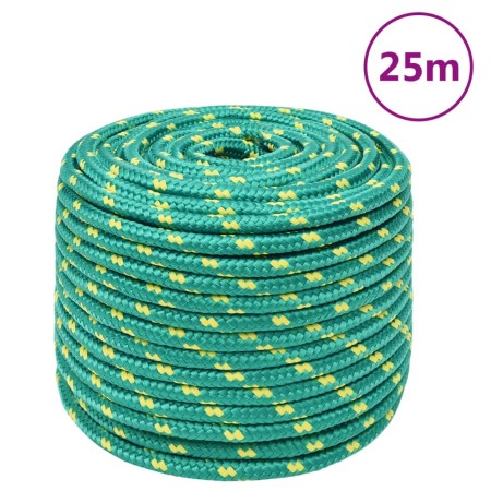 Cuerda de barco polipropileno verde 14 mm 25 m de , Sogas y cuerdas metálicas - Ref: Foro24-152727, Precio: 25,36 €, Descuent...