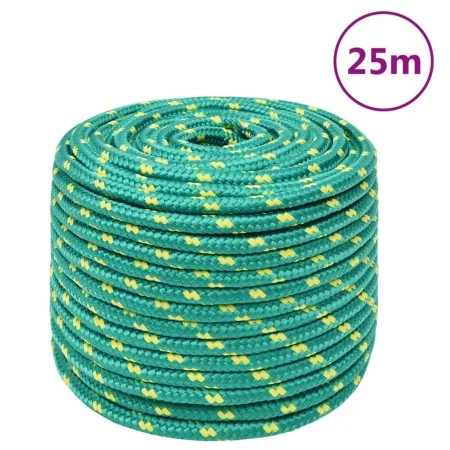 Cuerda de barco polipropileno verde 14 mm 25 m de , Sogas y cuerdas metálicas - Ref: Foro24-152727, Precio: 24,50 €, Descuent...