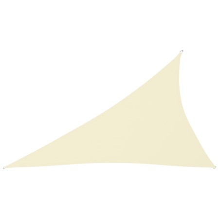 Toldo de vela triangular tela Oxford color crema 4x5x6,4 m de vidaXL, Sombrillas - Ref: Foro24-135239, Precio: 36,20 €, Descu...