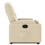Sillón reclinable elevable de tela color crema de , Sillones - Ref: Foro24-3204719, Precio: 260,67 €, Descuento: %