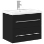 Mueble de baño con lavabo integrado negro de , Tocadores de baño - Ref: Foro24-3278765, Precio: 204,10 €, Descuento: %