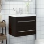 Mueble de baño con lavabo integrado negro de , Tocadores de baño - Ref: Foro24-3278765, Precio: 204,10 €, Descuento: %