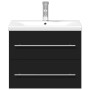 Mueble de baño con lavabo integrado negro de , Tocadores de baño - Ref: Foro24-3278765, Precio: 204,10 €, Descuento: %