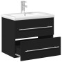 Mueble de baño con lavabo integrado negro de , Tocadores de baño - Ref: Foro24-3278765, Precio: 204,10 €, Descuento: %