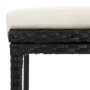 Set mesa y sillas de bar jardín 3 piezas ratán sintético negro de vidaXL, muebles para cocinas y comedores - Ref: Foro24-3134...