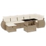 Set de sofás de jardín y cojines 8 piezas ratán sintético beige de , Conjuntos de jardín - Ref: Foro24-3275148, Precio: 599,1...
