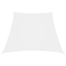 Toldo de vela trapezoidal tela oxford blanco 3/4x3 m de vidaXL, Sombrillas - Ref: Foro24-135297, Precio: 36,78 €, Descuento: %