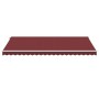 Toldo retráctil automático con luces LED burdeos 500x350 cm de , Toldos - Ref: Foro24-3214993, Precio: 720,46 €, Descuento: %