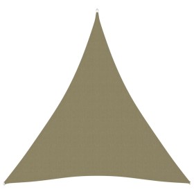 Toldo de vela triangular tela Oxford beige 4x5x5 m de vidaXL, Sombrillas - Ref: Foro24-135179, Precio: 36,49 €, Descuento: %