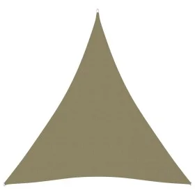 Toldo de vela triangular tela Oxford beige 4x5x5 m de vidaXL, Sombrillas - Ref: Foro24-135179, Precio: 39,48 €, Descuento: %