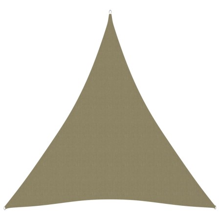 Toldo de vela triangular tela Oxford beige 4x5x5 m de vidaXL, Sombrillas - Ref: Foro24-135179, Precio: 36,49 €, Descuento: %
