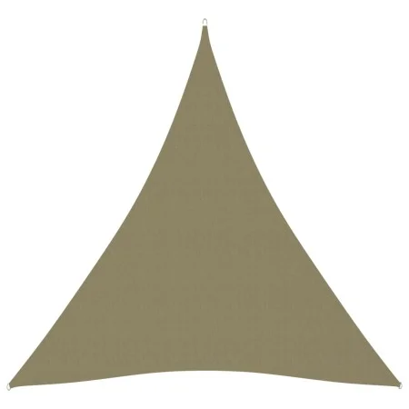 Toldo de vela triangular tela Oxford beige 4x5x5 m de vidaXL, Sombrillas - Ref: Foro24-135179, Precio: 39,48 €, Descuento: %