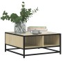 Mesa de centro madera y metal roble Sonoma 60,5x60,5x30 cm de , Mesas de centro - Ref: Foro24-848765, Precio: 44,70 €, Descue...