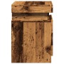 Mesita de noche con LED madera ingeniería envejecida 35x39x55cm de , Mesitas de noche - Ref: Foro24-857654, Precio: 65,18 €, ...