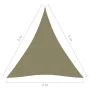 Toldo de vela triangular tela Oxford beige 4x5x5 m de vidaXL, Sombrillas - Ref: Foro24-135179, Precio: 39,48 €, Descuento: %