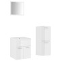 Juego de muebles de baño madera de ingeniería blanco brillo de , Muebles de baño - Ref: Foro24-3071177, Precio: 170,84 €, Des...