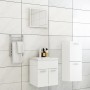Juego de muebles de baño madera de ingeniería blanco brillo de , Muebles de baño - Ref: Foro24-3071447, Precio: 212,60 €, Des...