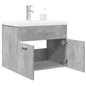 Mueble de baño con lavabo integrado gris hormigón de , Muebles de baño - Ref: Foro24-3324858, Precio: 150,12 €, Descuento: %
