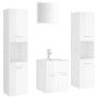 Juego de muebles de baño madera de ingeniería blanco brillo de , Muebles de baño - Ref: Foro24-3071492, Precio: 311,10 €, Des...