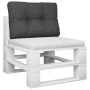 Cojín para sofá de palets de tela negro 60x40x12 cm de , Cojines para sillas y sofás - Ref: Foro24-360564, Precio: 19,20 €, D...