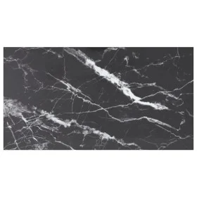 Table with black tempered glass marble design, 120x65 cm, 8 mm. by , Table tops - Ref: Foro24-322276, Price: 64,46 €, Discoun...