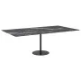 Table with black tempered glass marble design, 120x65 cm, 8 mm. by , Table tops - Ref: Foro24-322276, Price: 64,46 €, Discoun...