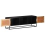 Mueble para TV de madera maciza de mango rugosa 120x30x40 cm de , Muebles TV - Ref: Foro24-323148, Precio: 336,39 €, Descuent...
