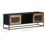 Mueble para TV de madera maciza de mango rugosa 120x30x40 cm de , Muebles TV - Ref: Foro24-323148, Precio: 336,39 €, Descuent...