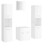 Juego de muebles de baño madera de ingeniería blanco brillo de , Muebles de baño - Ref: Foro24-3071042, Precio: 186,95 €, Des...